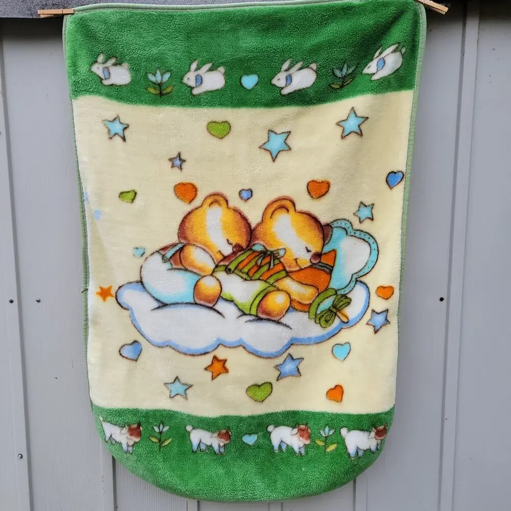 Cuddly Bears On A Cloud Fleece Blanket 35